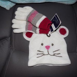West Loop Mouse Hat and Glove Set Lined One Size